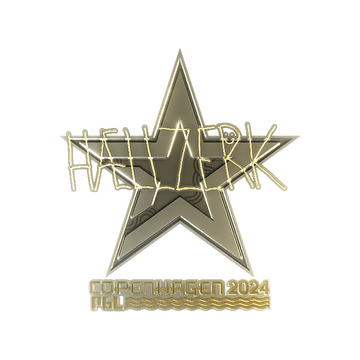 Sticker | hallzerk (Gold) | Copenhagen 2024