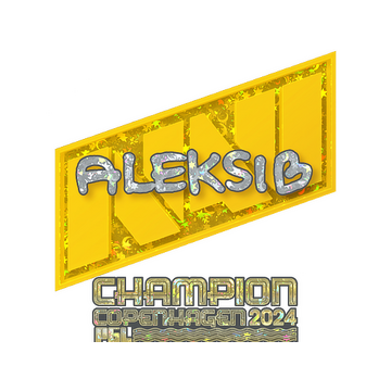 Sticker | Aleksib (Glitter, Champion) | Copenhagen 2024