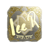 Sticker | 1eeR (Gold) | Austin 2025