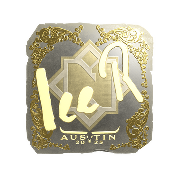 Sticker | 1eeR (Gold) | Austin 2025