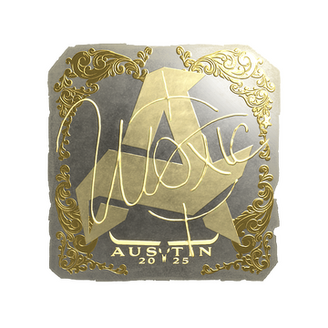 Sticker | woxic (Gold) | Austin 2025