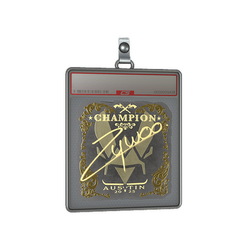 Sticker Slab | ZywOo (Gold, Champion) | Austin 2025