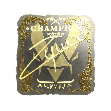 Sticker | ZywOo (Gold, Champion) | Austin 2025