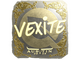 Sticker | vexite (Gold) | Austin 2025