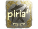 Sticker | piriajr (Gold) | Austin 2025