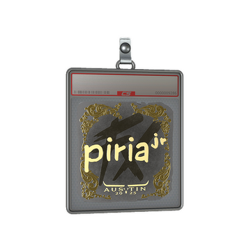 Sticker Slab | piriajr (Gold) | Austin 2025