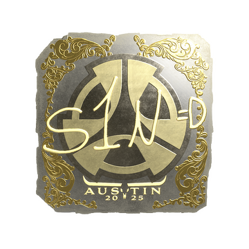 Sticker | s1n (Gold) | Austin 2025
