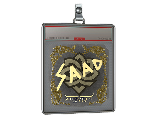 Sticker Slab | saadzin (Gold) | Austin 2025