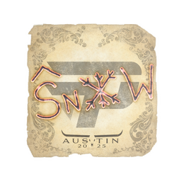 Sticker | snow | Austin 2025