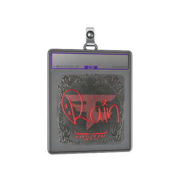 Sticker Slab | rain (Foil) | Austin 2025