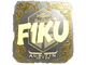 Sticker | F1KU (Gold) | Austin 2025