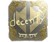 Sticker | decenty (Gold) | Austin 2025