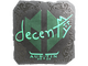 Sticker | decenty (Foil) | Austin 2025