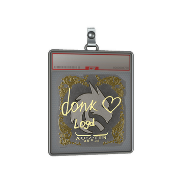 Sticker Slab | donk (Gold) | Austin 2025