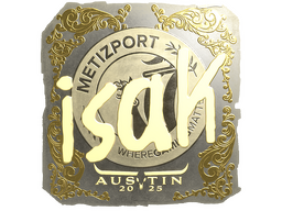 Sticker | isak (Gold) | Austin 2025