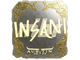 Sticker | insani (Gold) | Austin 2025