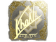 Sticker | khaN (Gold) | Austin 2025