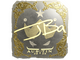 Sticker | JBa (Gold) | Austin 2025