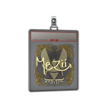 Sticker Slab | mezii (Gold) | Austin 2025