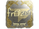 Sticker | frozen (Gold) | Austin 2025