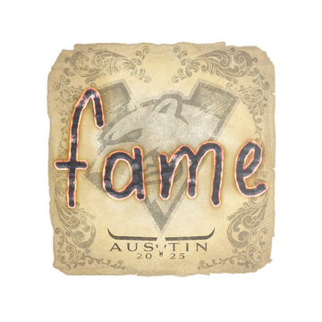 Sticker | fame | Austin 2025