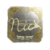 Sticker | nicx (Gold) | Austin 2025