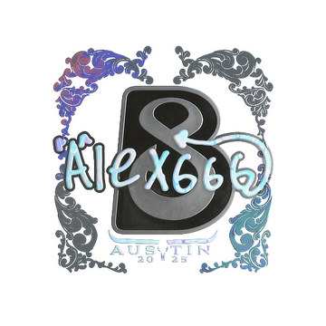 Sticker | alex666 (Holo) | Austin 2025
