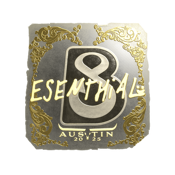 Sticker | esenthial (Gold) | Austin 2025