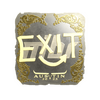 Sticker | exit (Gold) | Austin 2025