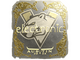 Sticker | electronic (Gold) | Austin 2025