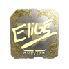 Sticker | EliGE (Gold) | Austin 2025