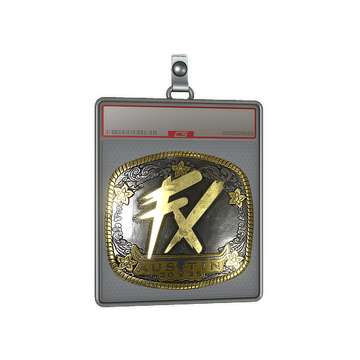 Sticker Slab | Fluxo (Gold) | Austin 2025