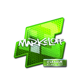 Sticker | markeloff (Foil) | Atlanta 2017