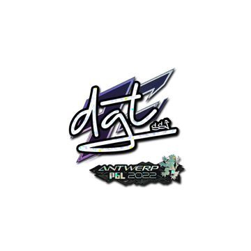 Sticker | dgt (Glitter) | Antwerp 2022