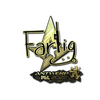 Sticker | Farlig (Gold) | Antwerp 2022