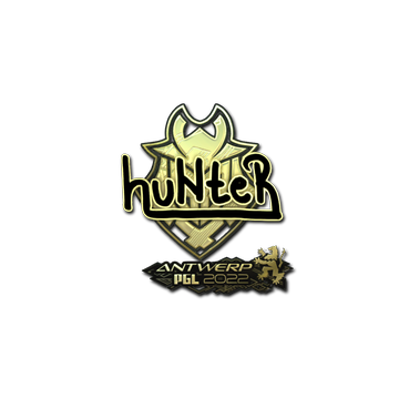 Sticker | huNter (Gold) | Antwerp 2022