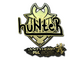 Sticker | huNter (Gold) | Antwerp 2022