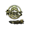 Sticker | hades (Gold) | Antwerp 2022