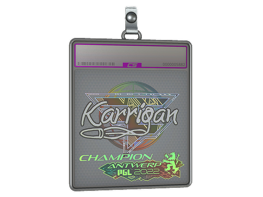 Sticker Slab | karrigan (Holo, Champion) | Antwerp 2022