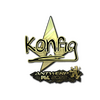 Sticker | k0nfig (Gold) | Antwerp 2022