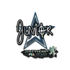 Sticker | junior (Glitter) | Antwerp 2022