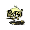 Sticker | Patsi (Gold) | Antwerp 2022
