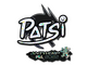 Sticker | Patsi (Glitter) | Antwerp 2022