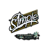 Sticker | s1mple (Glitter) | Antwerp 2022