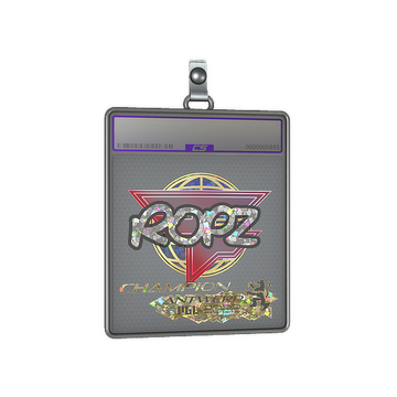 Sticker Slab | ropz (Glitter, Champion) | Antwerp 2022