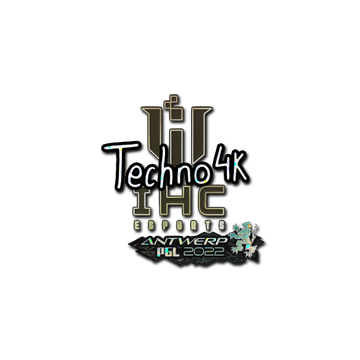 Sticker | Techno4K (Glitter) | Antwerp 2022