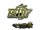 Sticker | WOOD7 (Gold) | Antwerp 2022