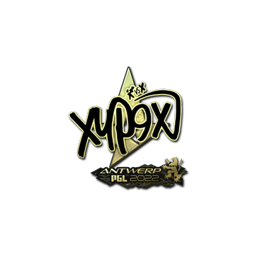 Sticker | Xyp9x (Gold) | Antwerp 2022