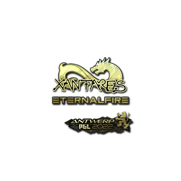 Sticker | XANTARES (Gold) | Antwerp 2022