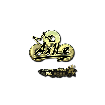 Sticker | Ax1Le (Gold) | Antwerp 2022